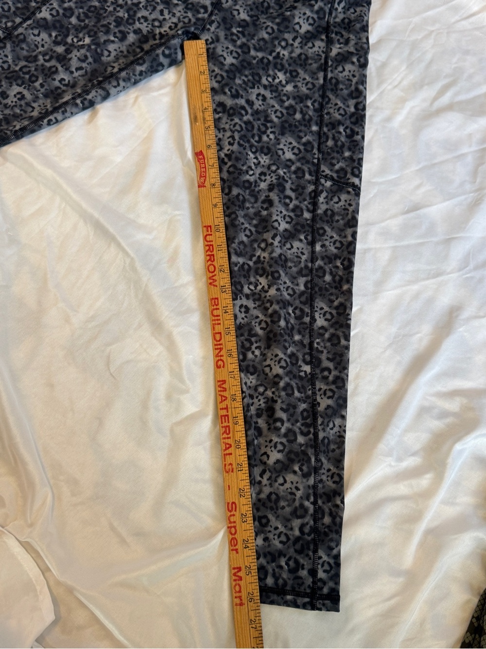 Fabletics Black Gray Leopard Print Leggings - Picture 10 of 10